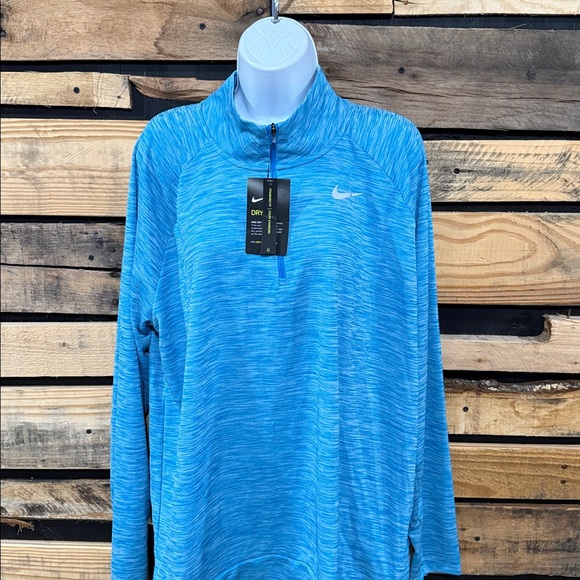 Women’s Nike Element Dri Fit Heathered Blue 1/4 Zip Pullover Size XXL NWT - Picture 2 of 8